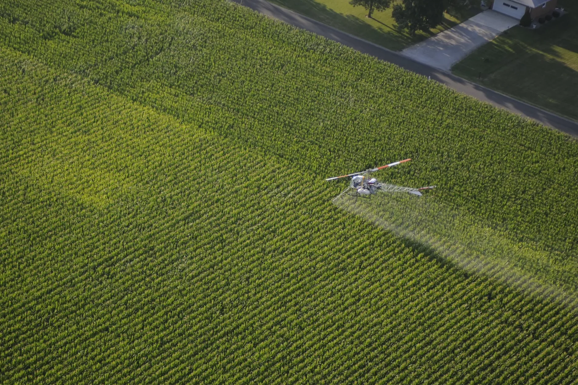 Photo from a news story MCIR posted about the dangers of Illinois pesticide exposure.
